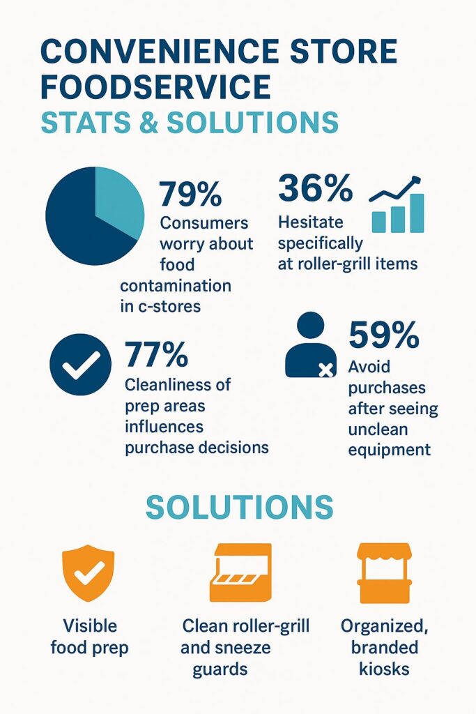 Convenience Store Foodservice statistics about customer usage